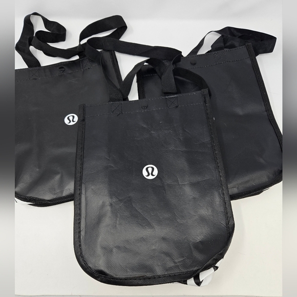 LULULEMON PREOWNED SHOPPING BAG BUNDLE OF 10 SMALL REUSABLE BAGS RED WHITE BLACK - Picture 9 of 12